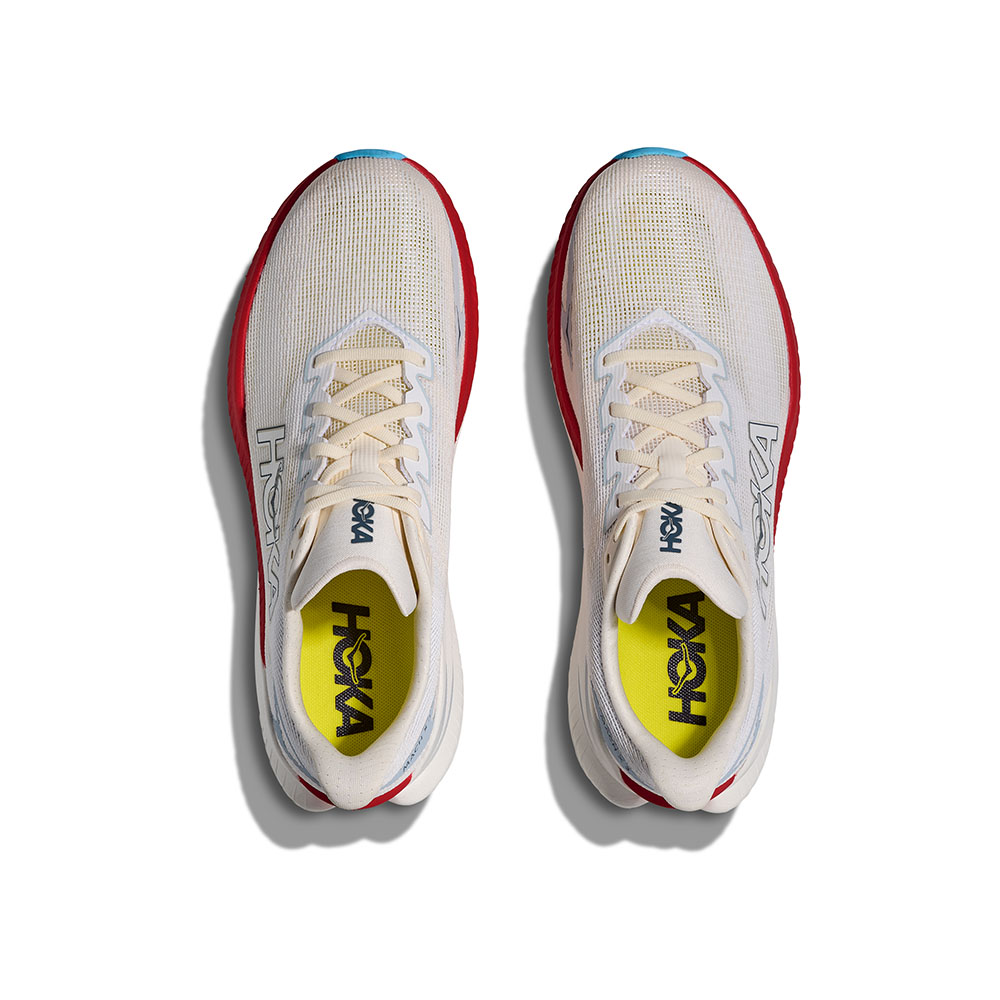 Hoka Mach X 3 Laufschuhe (Herren) in white/alabaster