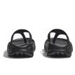 Rückseite der Hoka Ora Recovery Flip Sandale in Schwarz