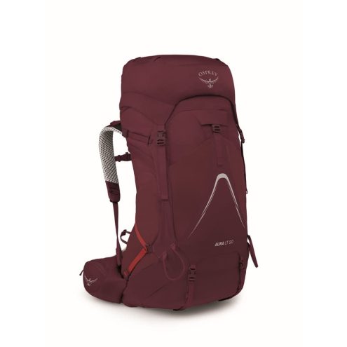 Meget let Osprey Aura AG LT 50L vandrerygsæk (dame) i en lilla farve