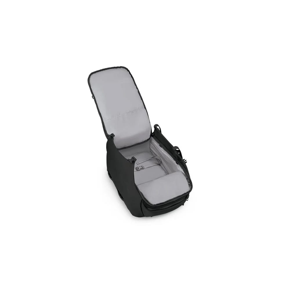 en åben Osprey Sojourn Porter Travel Pack 46L rejserygsæk (unisex)