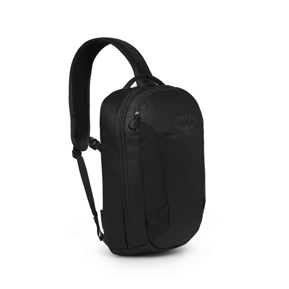 en sort stilren Osprey Transporter Sling skuldertaske (unisex)