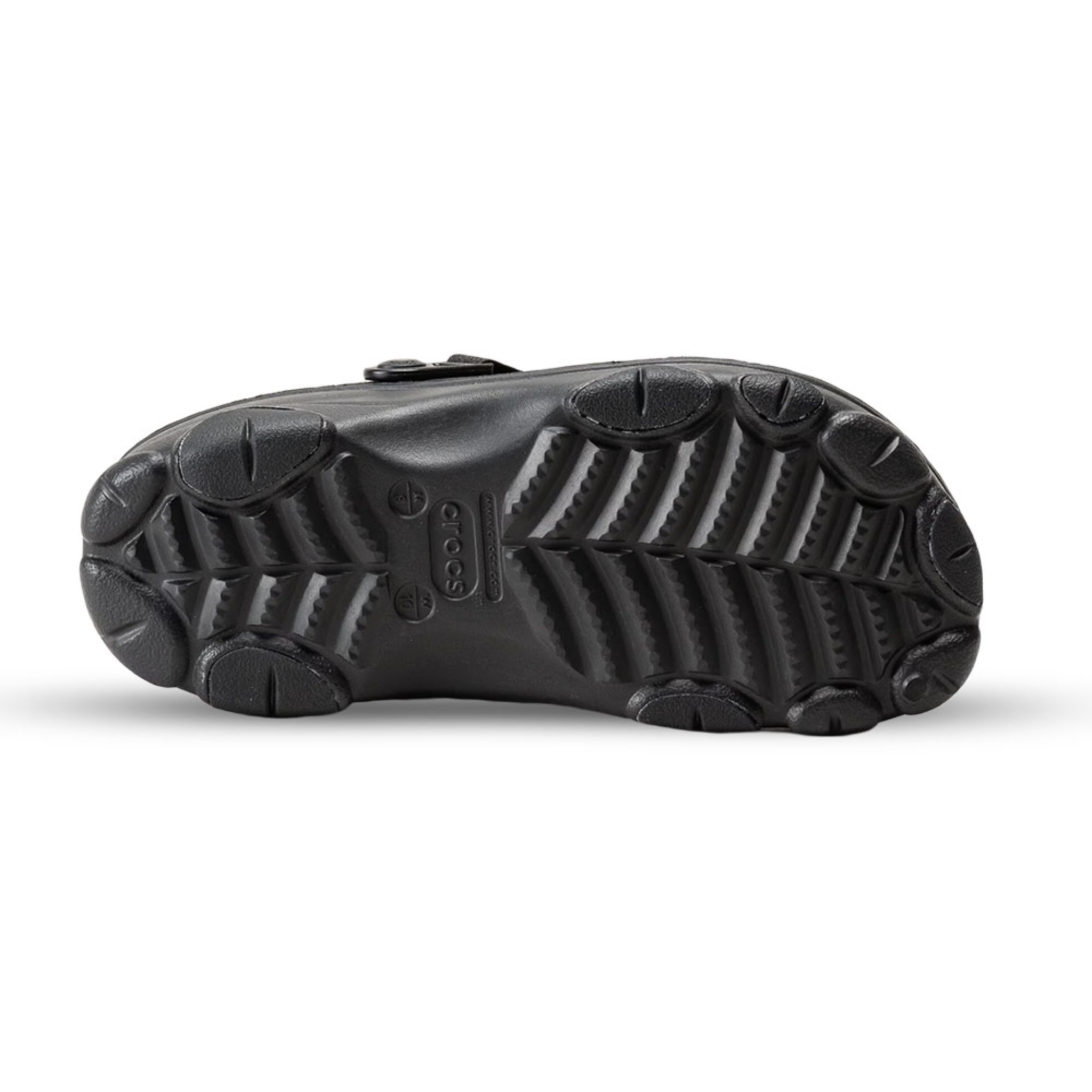 Crocs All-Terrain Clog set fra siden og neden (Unisex)