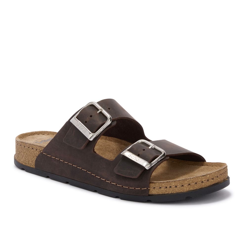 BORA 2 BUCKLES MAN i farven brown