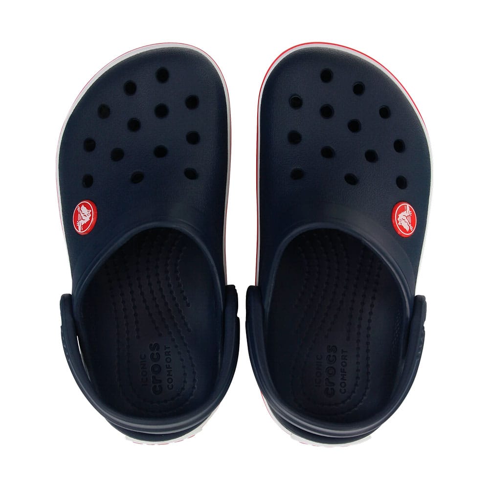 Crocs Toddler Crocband Clog (børn) i farven navy set ovenfra.