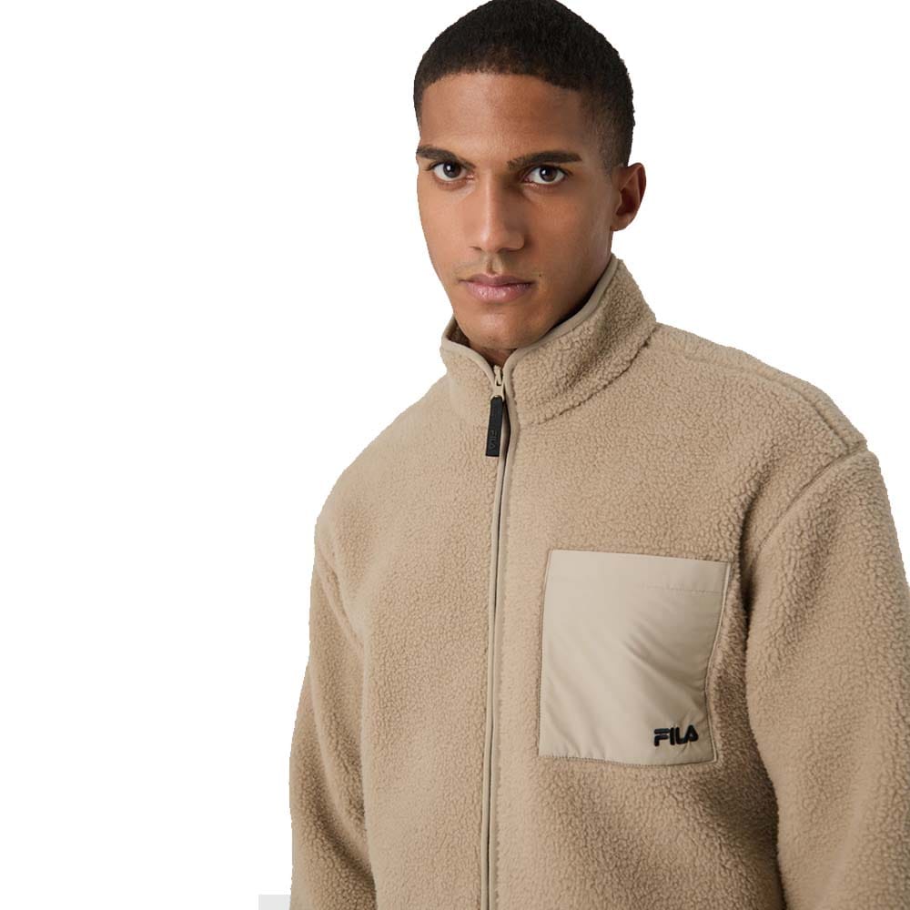 Fila Valagrana regular teddy fleecejacke (herre) med en brystlomme