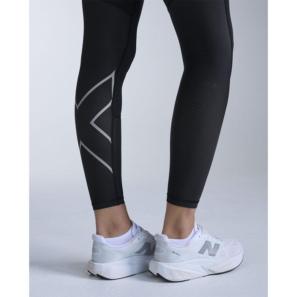 2XU Aero Mesh Hi-Rise Compression Tights (dame) i sort