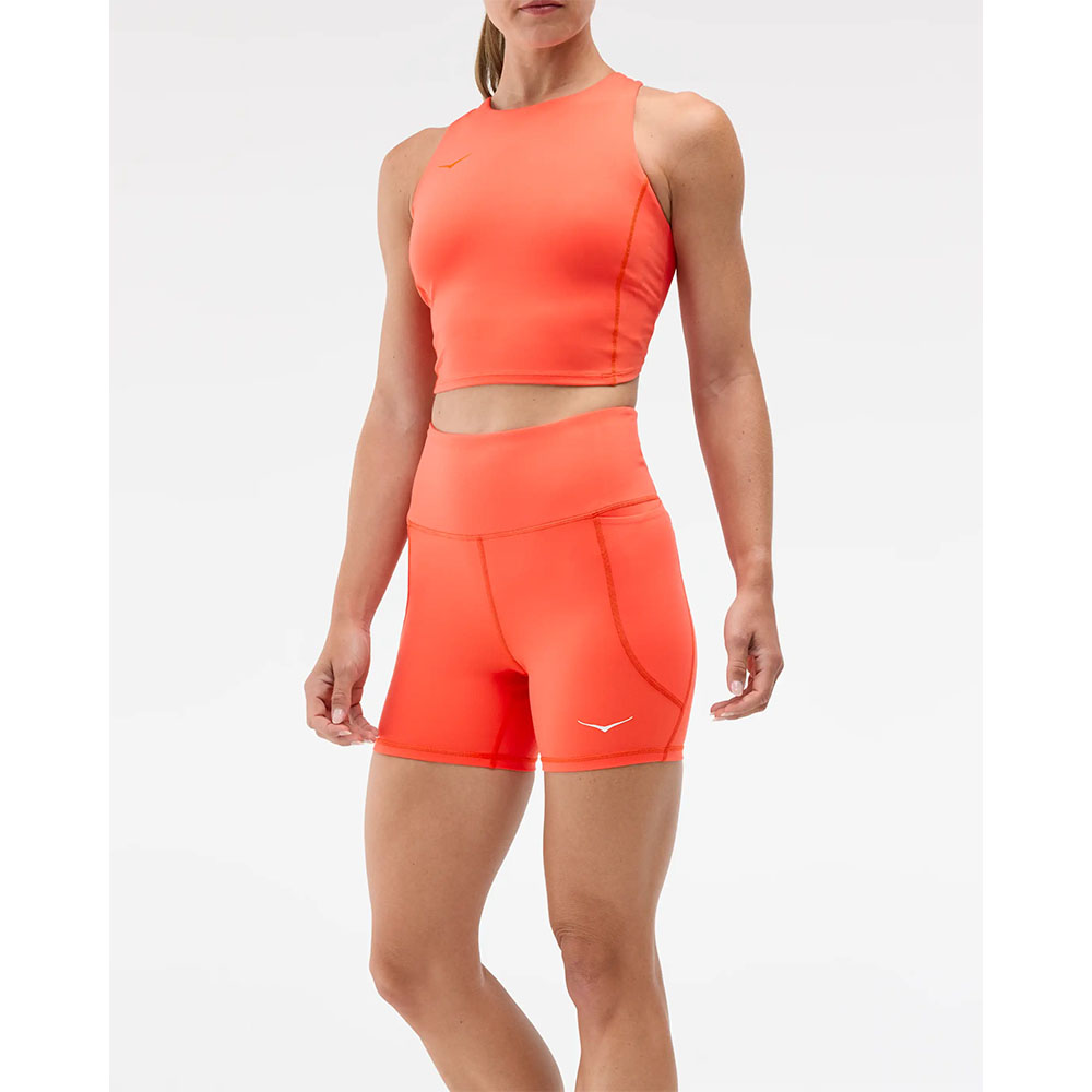 HOKA Elaro 5" Bike Short (dame) i bell pepper