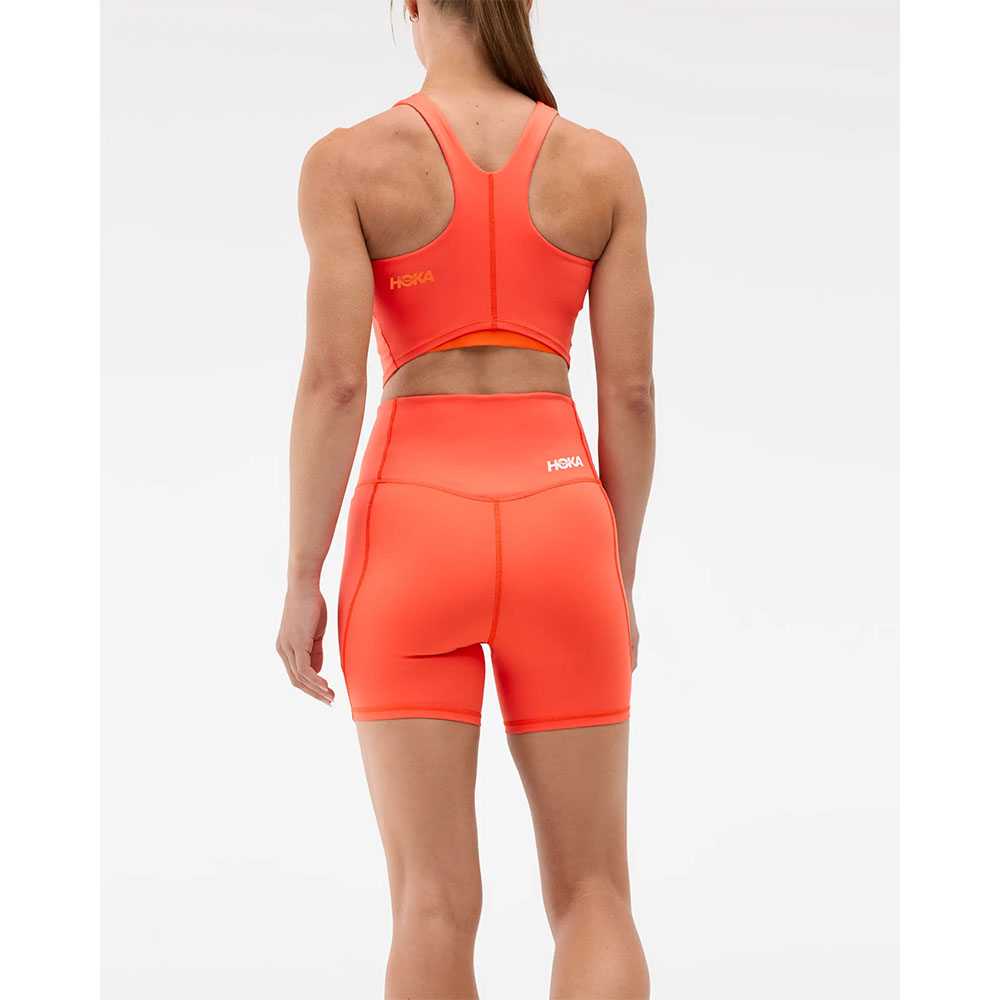 HOKA Elaro 5" Bike Short (dame) i bell pepper