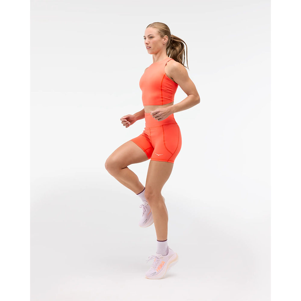 HOKA Elaro 5" Bike Short (dame) i bell pepper