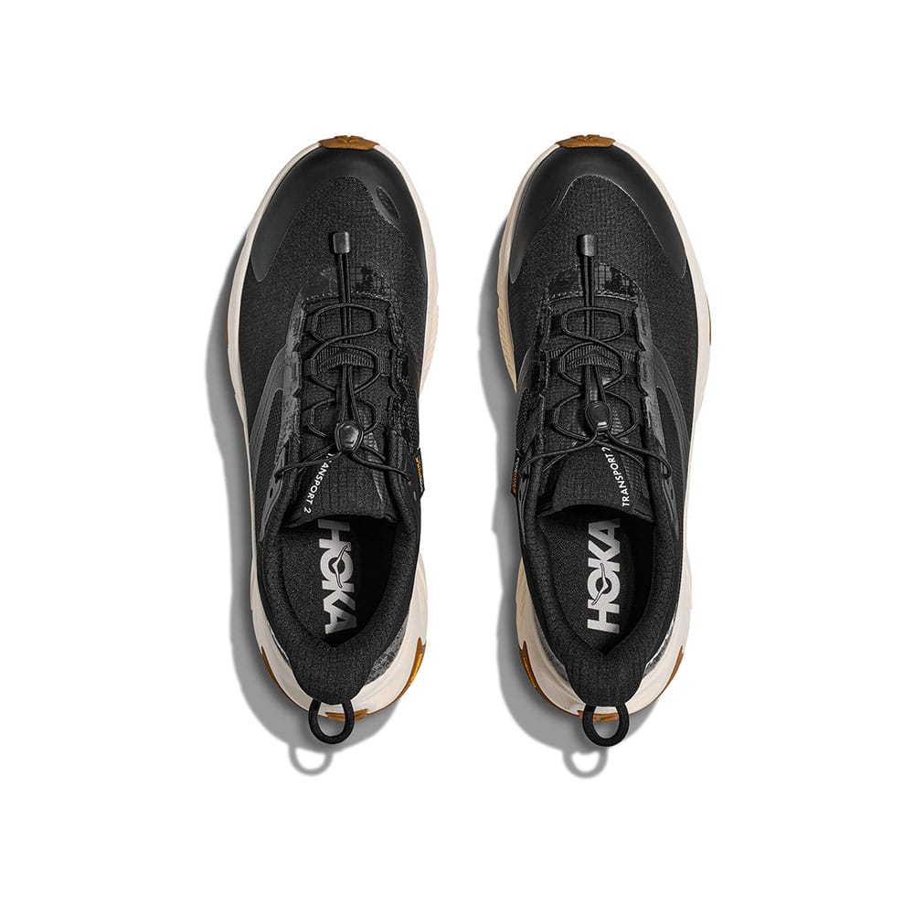 Hoka Transport herre Black/Alabaster ovenfra