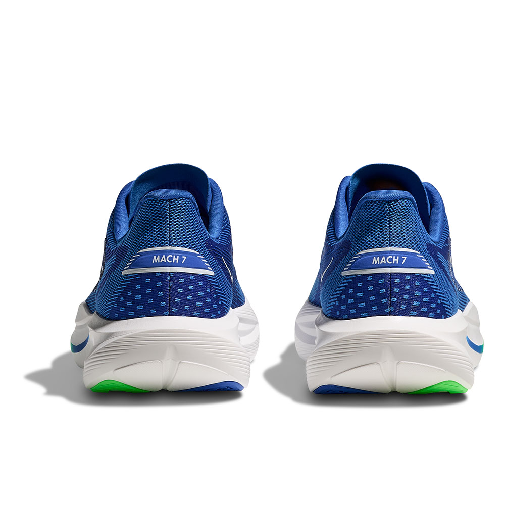 Hoka Mach 7 løbesko (herre) i cobalt blue/neon green