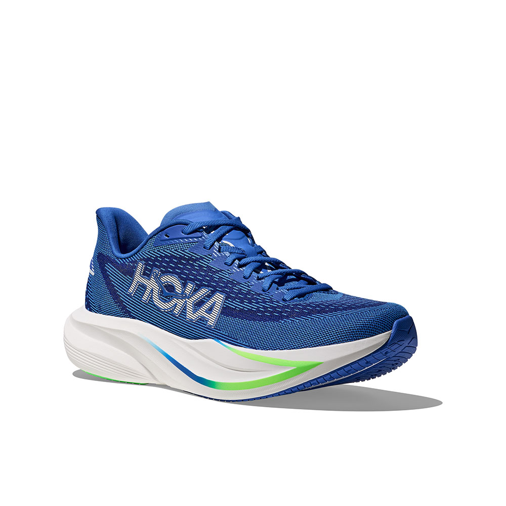 Hoka Mach 7 løbesko (herre) i cobalt blue/neon green
