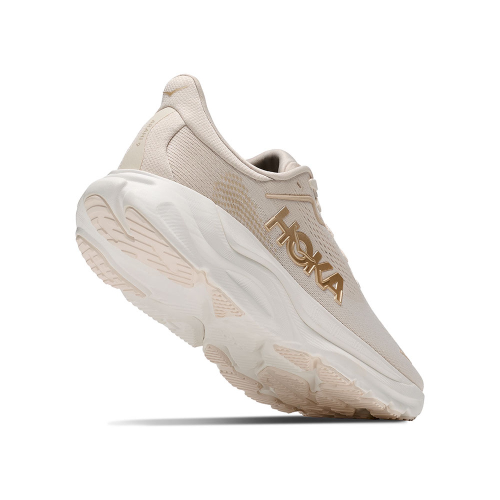Hoka Arahi 9 løbesko (dame) i alabaster / oat milk