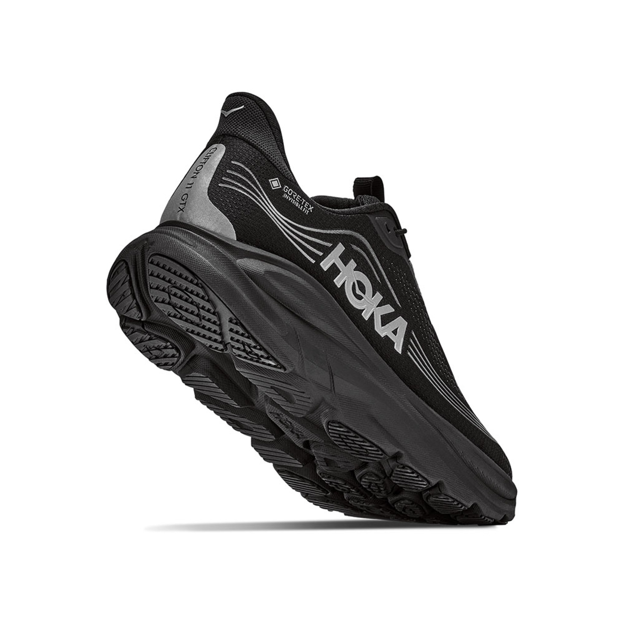 Hoka Clifton 11 GTX løbesko (dame) i black/black