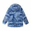 Reima Koski Regnjakke til børn i farven denim blue (mønstret)