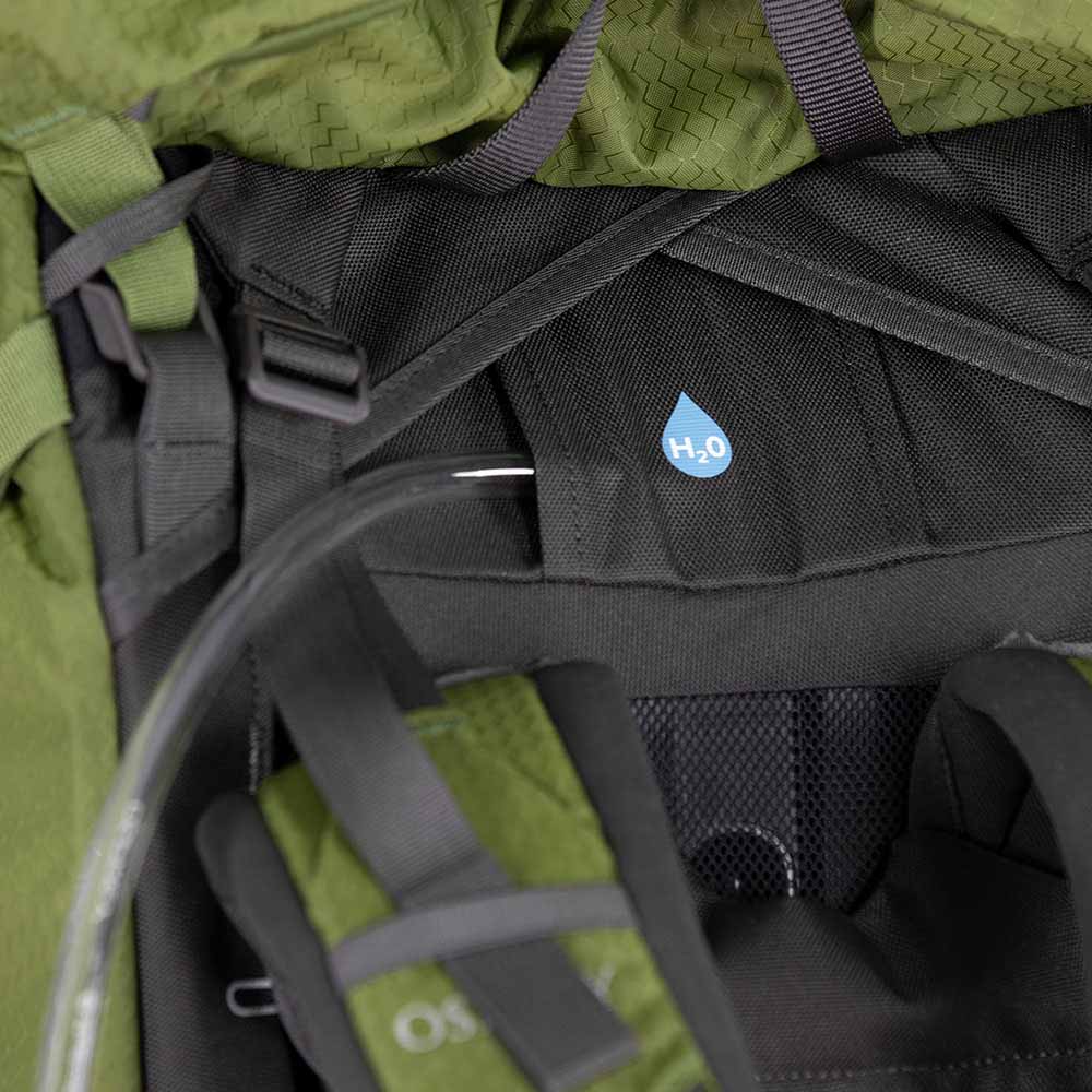 Væskesystem på Osprey Aether 55L vandrerygsæk (herre)