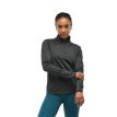forside af sort Hoka Glidetech Quarter Zip træningstrøje (dame)