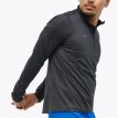 detaljer på en Hoka Glidetech Quarter Zip træningstrøje (herre)