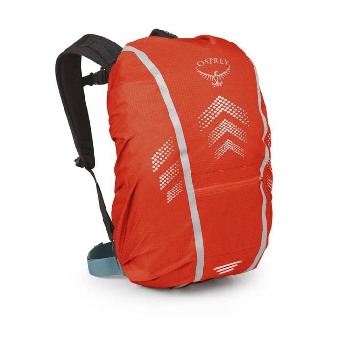 forside af et orange Osprey Hi-Vis Commuter Raincover regnslag (unisex)