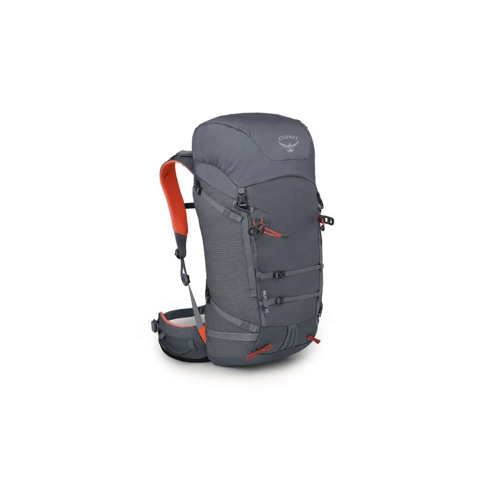 en grå Osprey Mutant 38 klatrerygsæk (unisex)
