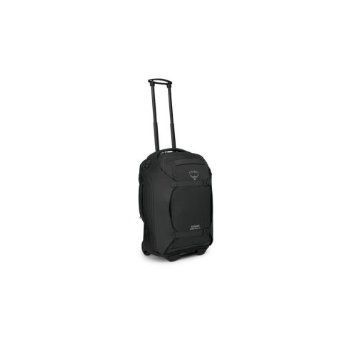 en udrullet Osprey Sojourn Shuttle Wheeled Duffel 45L duffeltaske (unisex)