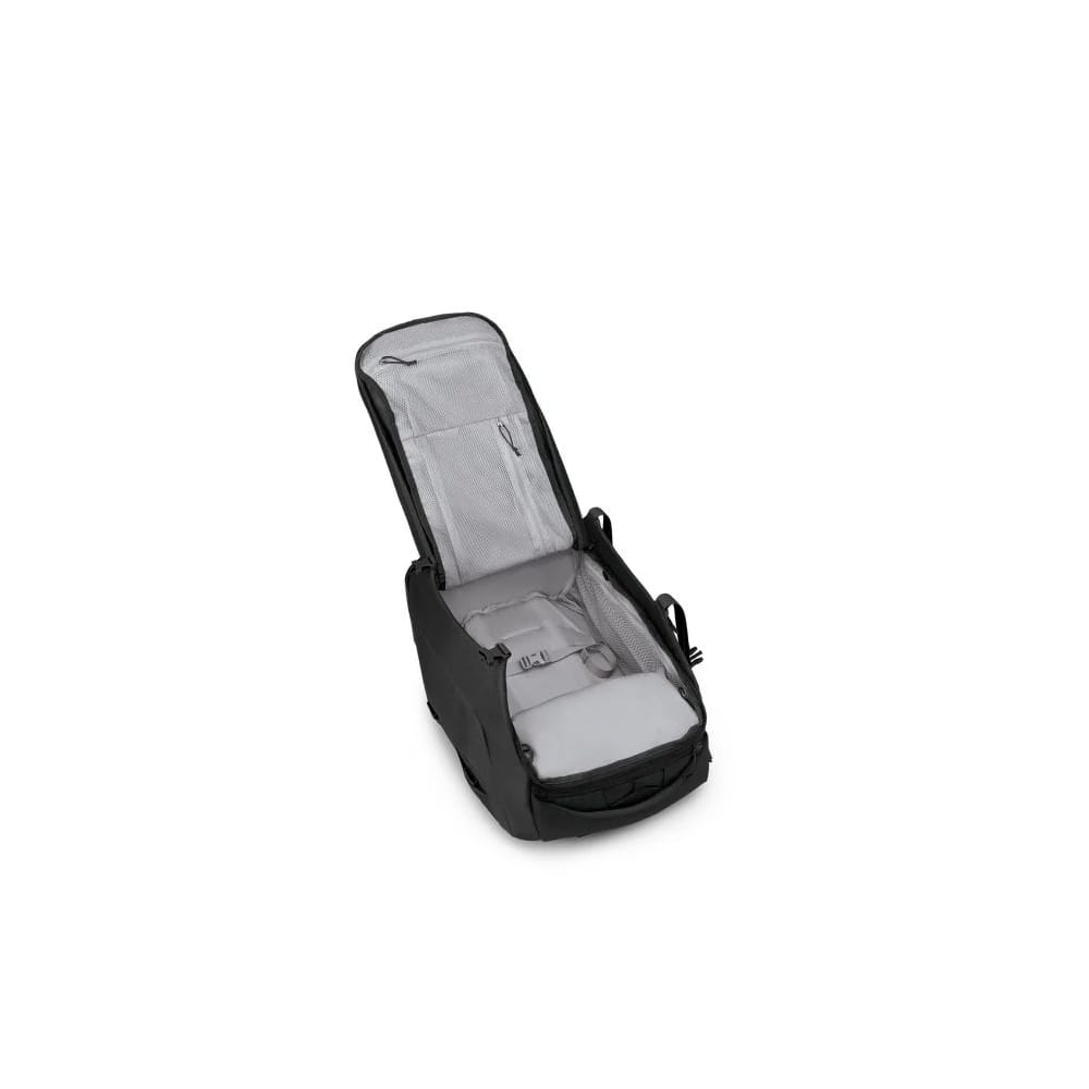 en åben Osprey Sojourn Shuttle Wheeled Duffel 45L duffeltaske (unisex)