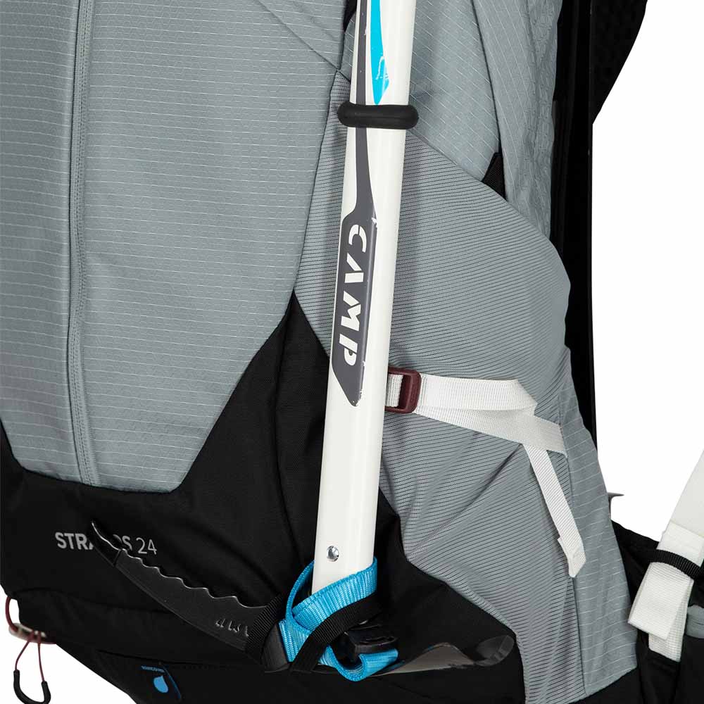 fastgøringer på Osprey Stratos 24L dagtursrygsæk (herre)