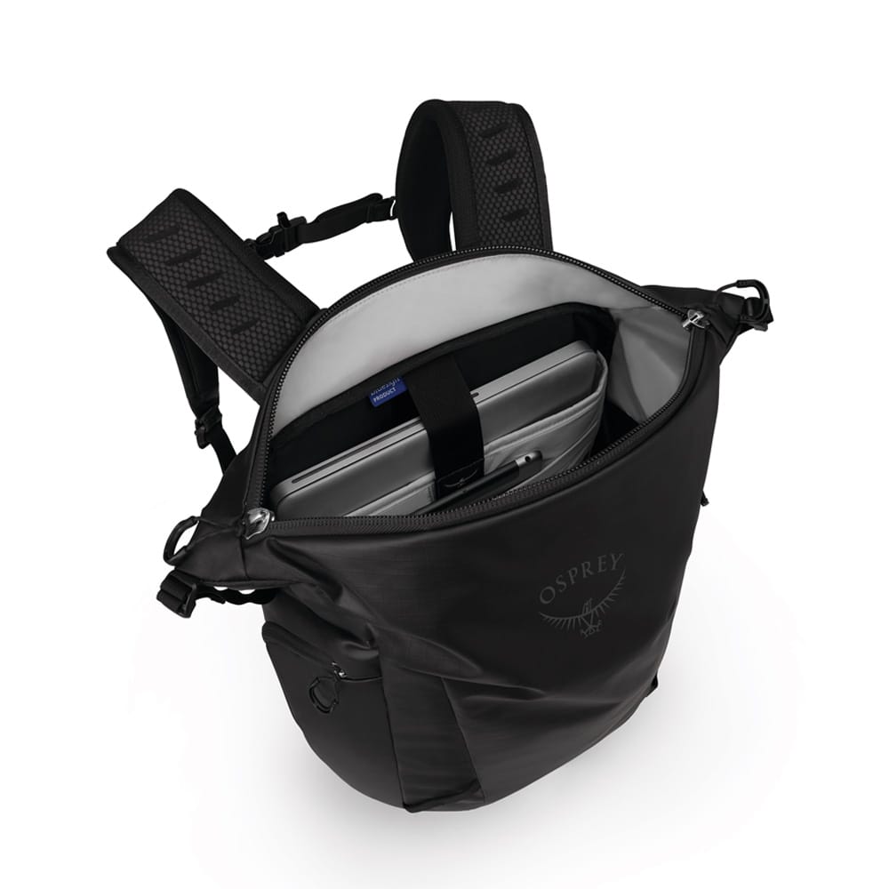 åbent rum i Osprey Transporter Zinch computertaske (unisex)