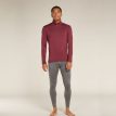 en model iført Icebreaker 260 Tech LS Half Zip uldundertrøje (herre)