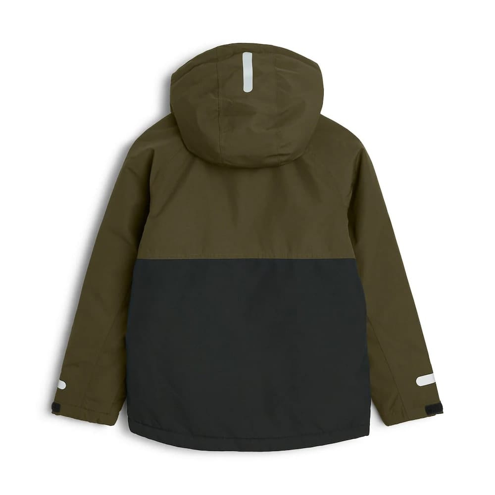 Bagsiden af Tretorn Aktiv Cold Weather Jacket vinterjakke oliven