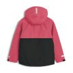 Bagsiden af Tretorn Aktiv Cold Weather Jacket vinterjakke lyserød og sort