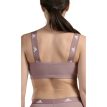 Bagsiden af Adidas Bandeau træningstop i farven wonder oxid