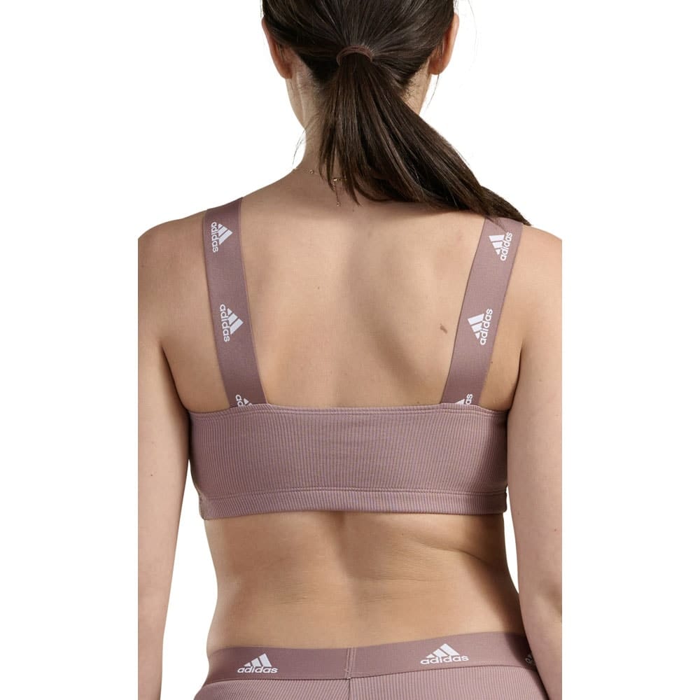 Bagsiden af Adidas Bandeau træningstop i farven wonder oxid