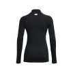 bagside af Under Armour UA Coldgear Authentics Mockneck træningstrøje (dame)