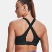 bagside af Under Armour Cross Back Mid Bra sports-bh (dame) på en model