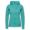 Fleecetrøje i turkis fra Coefficient Fleece Hoody Black Diamond.