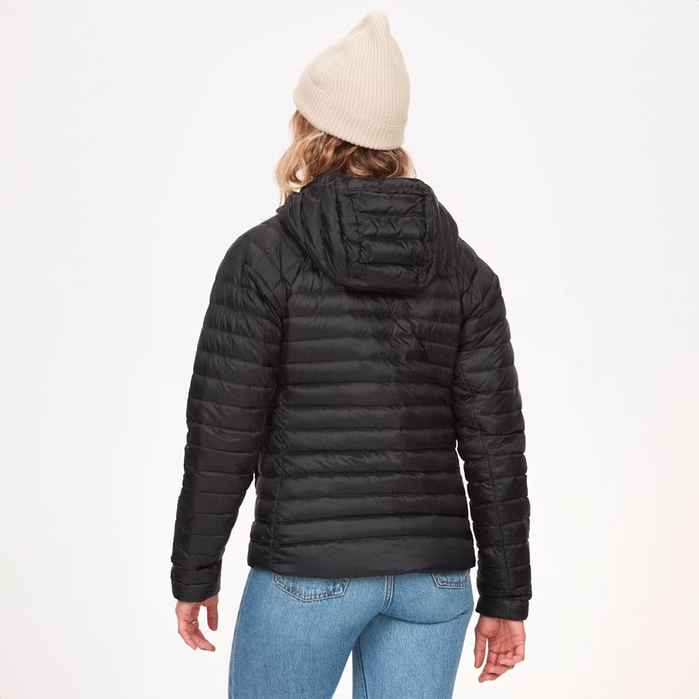 bagside af Marmot Hype Down Hoody vinterjakke med dun (dame)