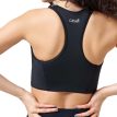 en model viser bagsiden af Casall Iconic Wool Lined Sports Bra sports-bh (dame)