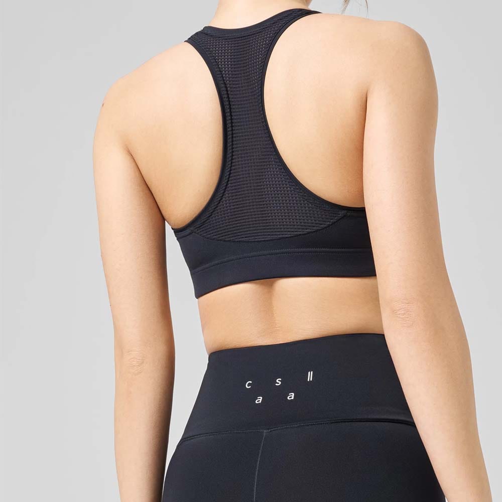 Bagside og ryg af en sort Casall Iconic Sports Bra sports-bh (dame)