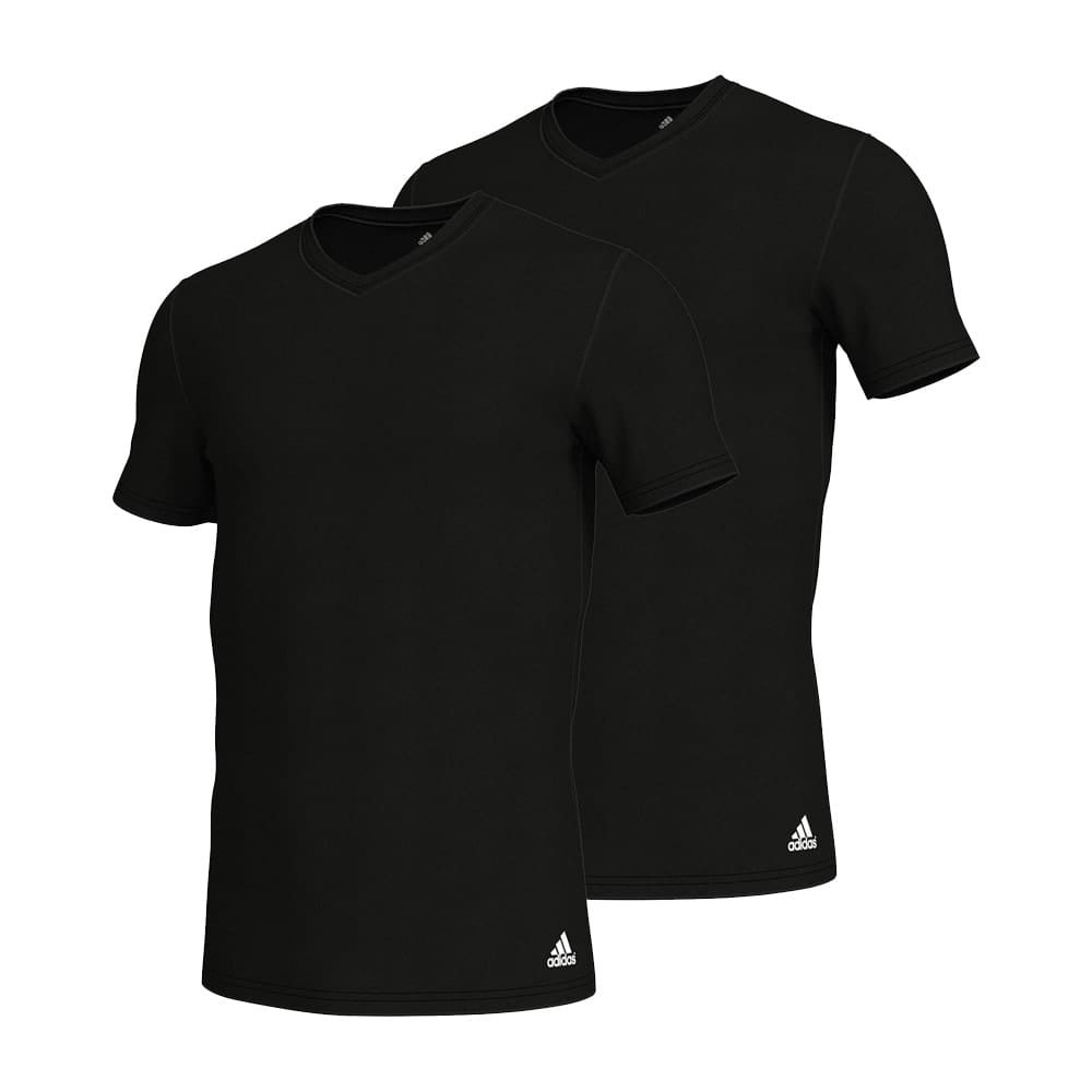 Adidas V-Neck T-Shirt (2PK) i sort