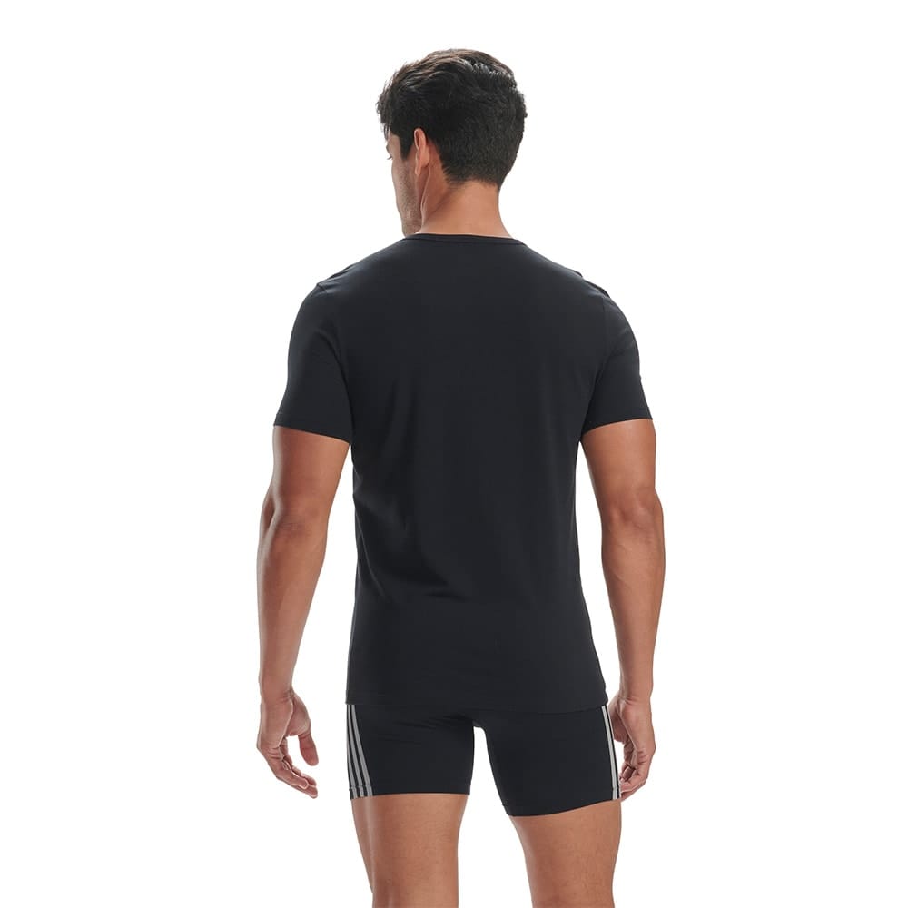 Ryggen på Adidas V-Neck T-Shirt (2PK) på en model