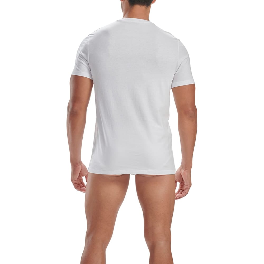 Bagsiden af Adidas V-Neck T-Shirt (2PK) på en model