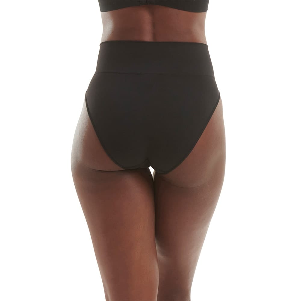 Bagside af Adidas HIGH LEG BRIEF mikrofibertrusser på en model