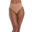 Adidas HIGH LEG BRIEF mikrofibertrusser i farven beaver fur på en model