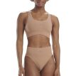 En model bærer den behagelige Adidas Scoop Lounge Seamless Bra sports-bh (dame)