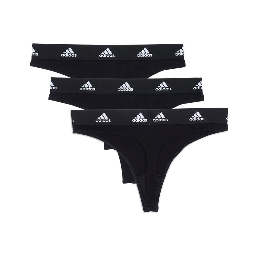 Adidas Thong 3-pak trusser (dame) I FARVEN BLACK