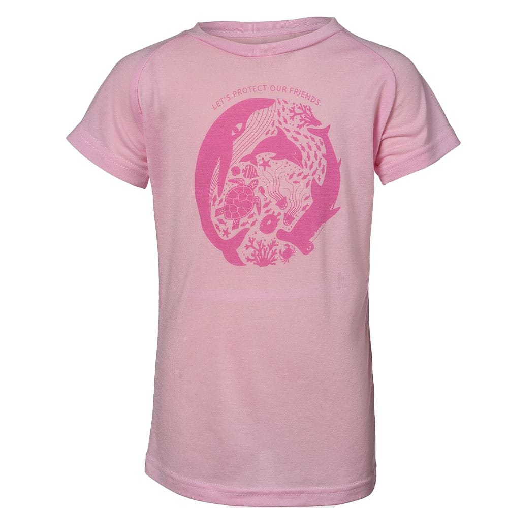 Ocean Tee T-shirt 86-128 i farven Frostpink