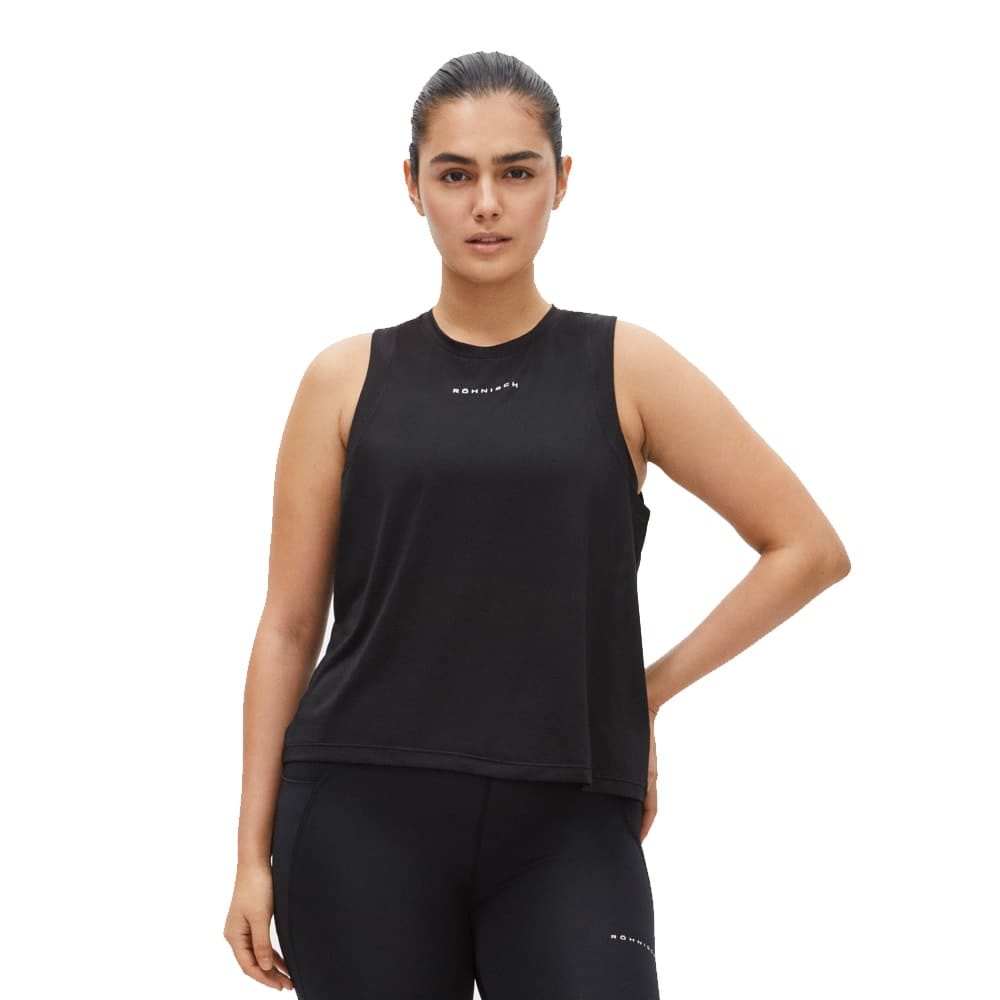 En tynd og behageligt ventilerende Röhnisch Kay Tank Top (dame) i farven black