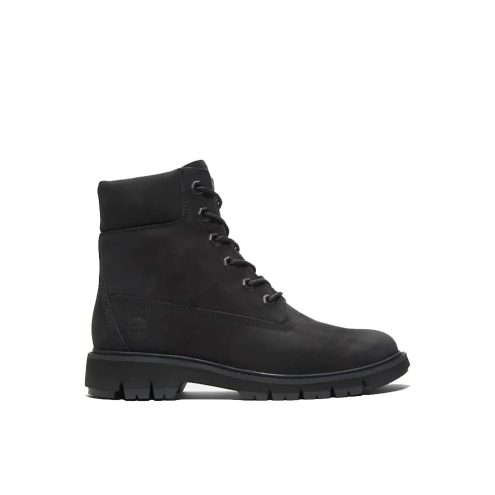 Yderside profil af Timberland Lucia Way 6 inch Støvler (dame) i black nubuck