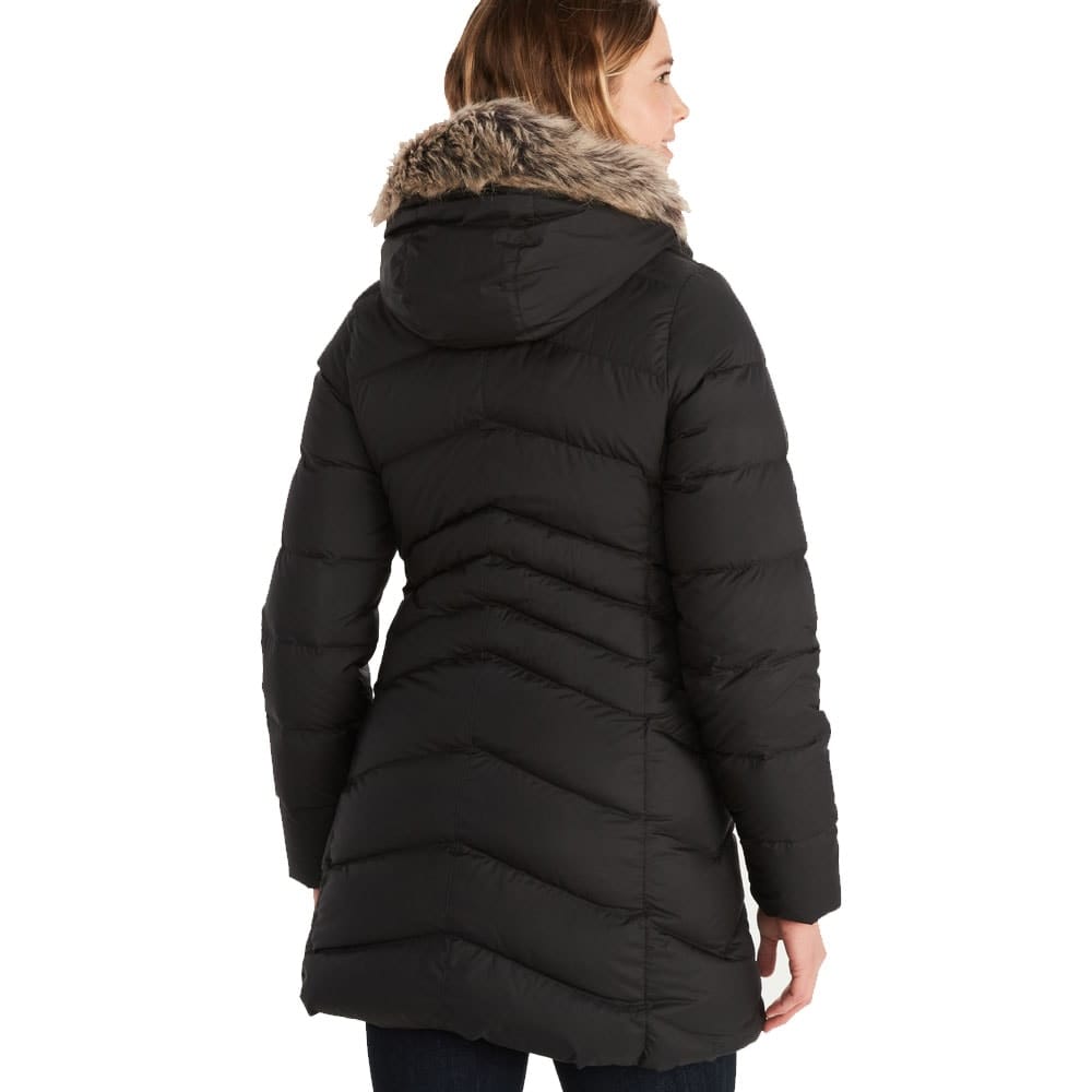 Marmot Montreal Coat (dame) på en model, der vender ryggen mod kameraet